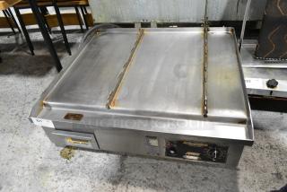 AccuTemp EGF2083A3608 Stainless Steel Commercial Countertop Electric Powered Flat Top Griddle. 208 Volts, 3 Phase.