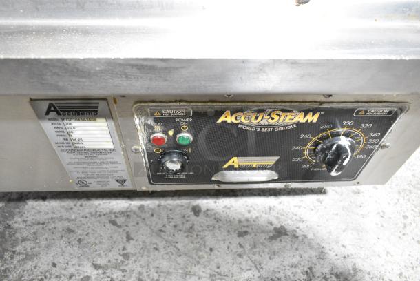 AccuTemp EGF2083A3608 Stainless Steel Commercial Countertop Electric Powered Flat Top Griddle. 208 Volts, 3 Phase. - Image 3 of 6