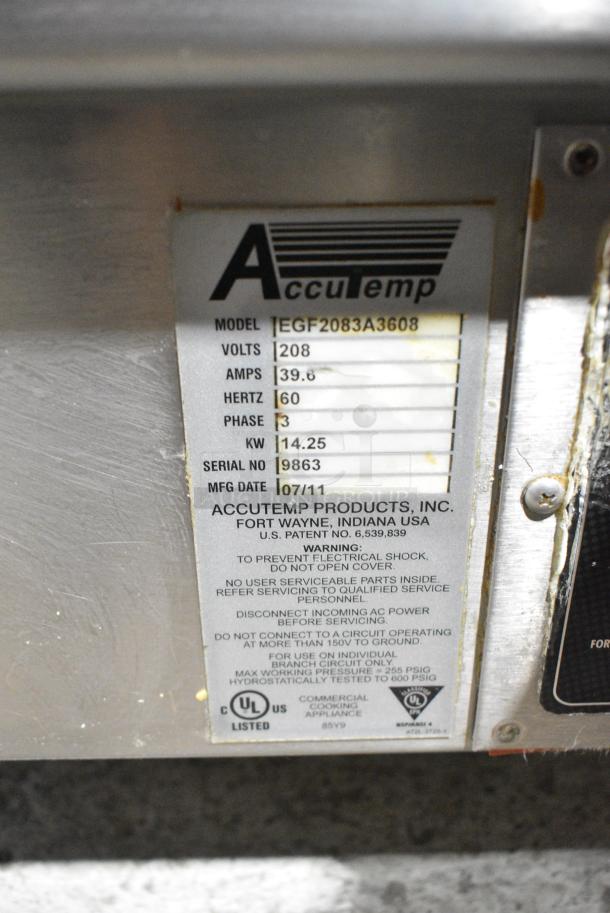 AccuTemp EGF2083A3608 Stainless Steel Commercial Countertop Electric Powered Flat Top Griddle. 208 Volts, 3 Phase. - Image 6 of 6