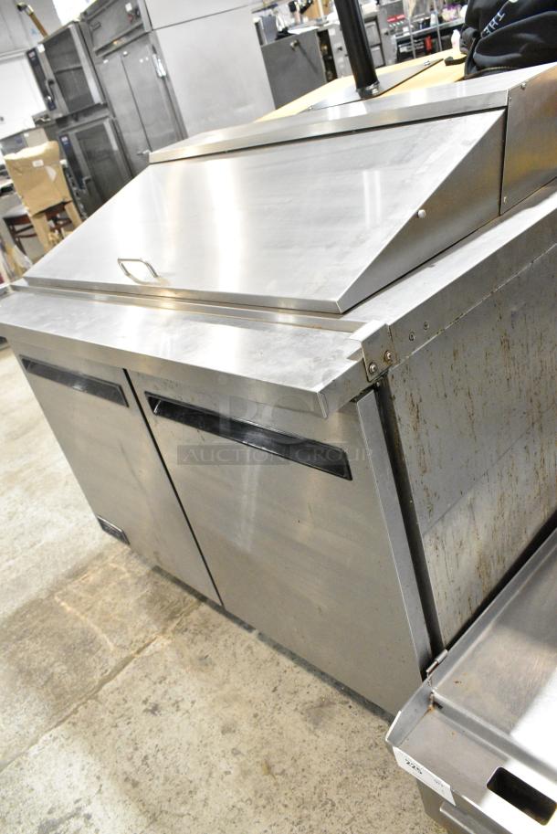 Arctic Air AMT48RZ Stainless Steel Commercial Sandwich Salad Prep Table Bain Marie Mega Top on Commercial Casters. 115 Volts, 1 Phase. Tested and Working! - Image 2 of 9