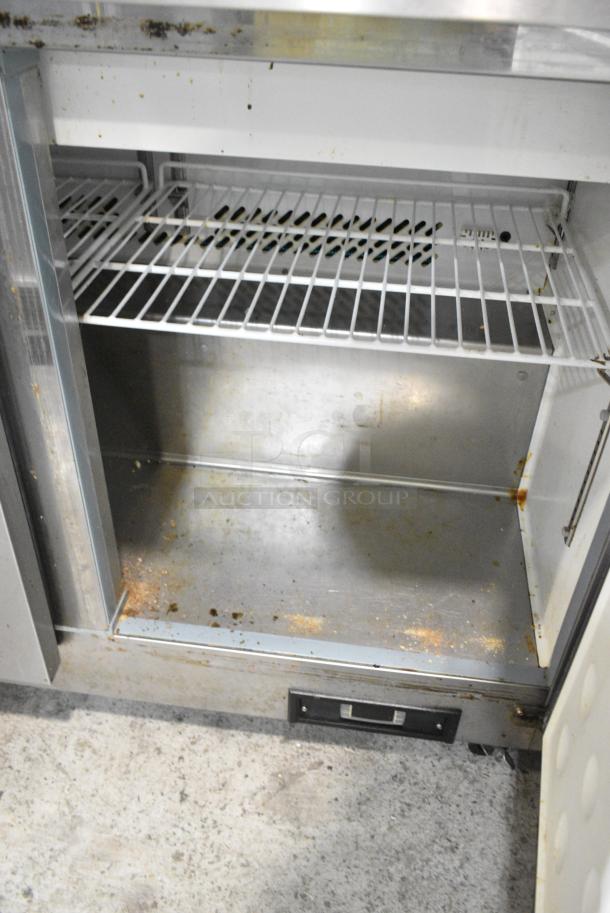 Arctic Air AMT48RZ Stainless Steel Commercial Sandwich Salad Prep Table Bain Marie Mega Top on Commercial Casters. 115 Volts, 1 Phase. Tested and Working! - Image 7 of 9