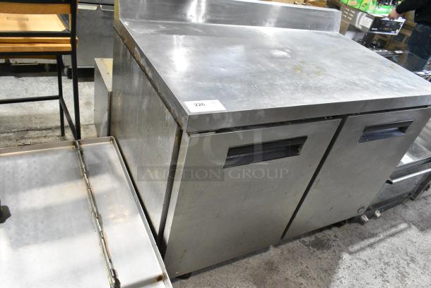 Hoshizaki CRMR48-W Stainless Steel Commercial 2 Door Work Top Cooler on Commercial Casters. 115 Volts, 1 Phase. Tested and Powers On But Does Not Get Cold - Image 2 of 8