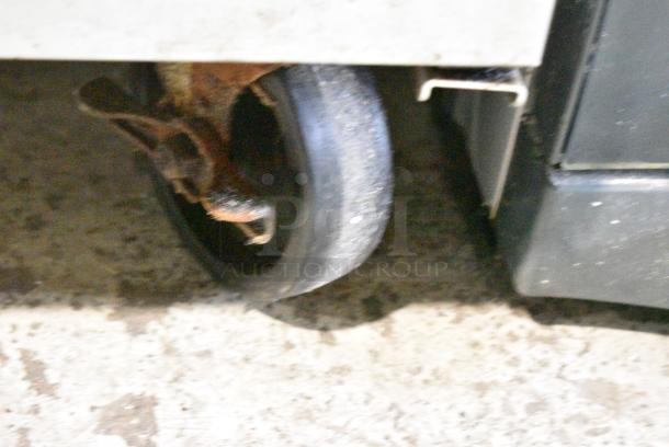 Hoshizaki CRMR48-W Stainless Steel Commercial 2 Door Work Top Cooler on Commercial Casters. 115 Volts, 1 Phase. Tested and Powers On But Does Not Get Cold - Image 4 of 8