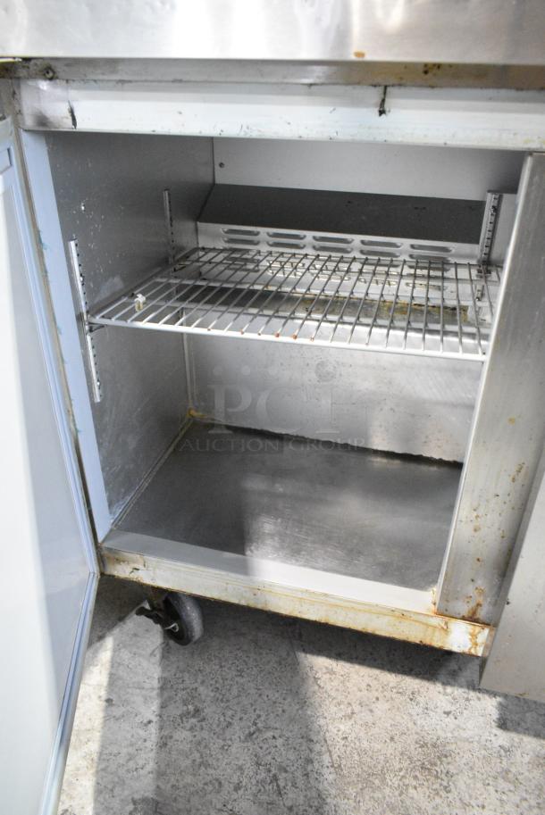 Hoshizaki CRMR48-W Stainless Steel Commercial 2 Door Work Top Cooler on Commercial Casters. 115 Volts, 1 Phase. Tested and Powers On But Does Not Get Cold - Image 5 of 8