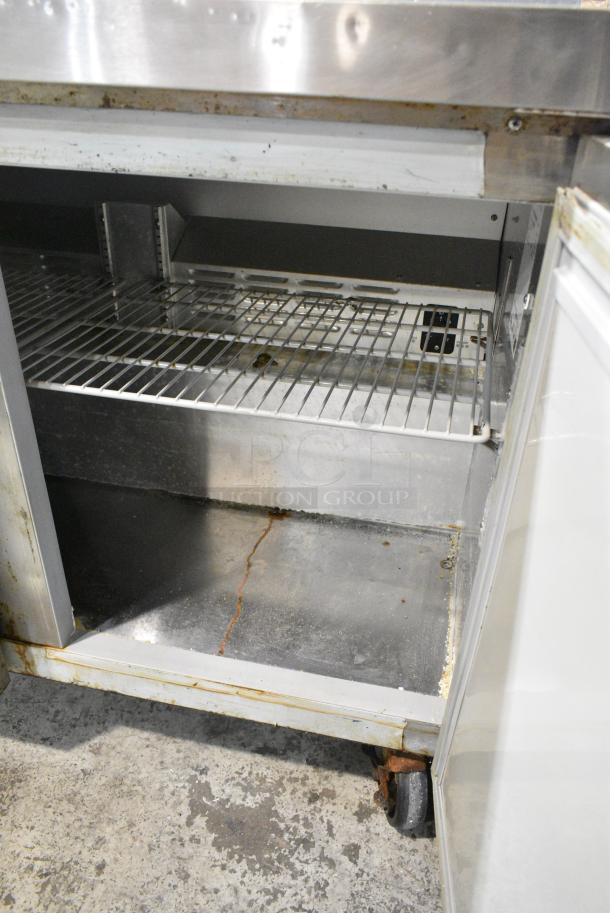 Hoshizaki CRMR48-W Stainless Steel Commercial 2 Door Work Top Cooler on Commercial Casters. 115 Volts, 1 Phase. Tested and Powers On But Does Not Get Cold - Image 6 of 8
