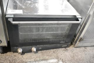 2022 Cadco XAF013-US Lisa Stainless Steel Commercial Countertop Electric Powered Convection Oven w/ View Through Door and Metal Oven Rack. 120 Volts, 1 Phase. Tested and Working!
