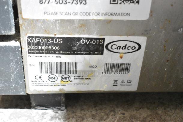 2022 Cadco XAF013-US Lisa Stainless Steel Commercial Countertop Electric Powered Convection Oven w/ View Through Door and Metal Oven Rack. 120 Volts, 1 Phase. Tested and Working! - Image 6 of 6