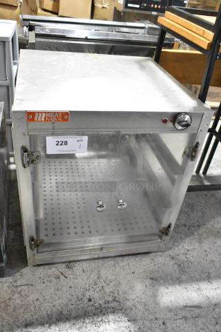 2017 Heat Max 202024 Metal Commercial Countertop Heated Display Case Merchandiser. 120 Volts, 1 Phase. Tested and Working!