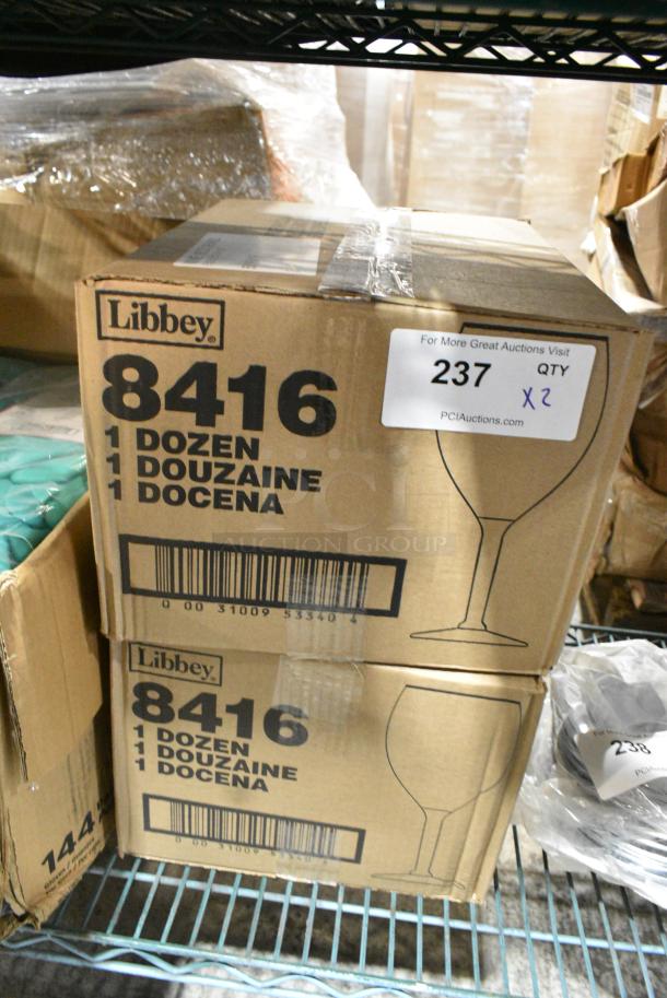 2 BRAND NEW! Boxes of 12 Libbey 8416 Grande Collection 16 oz. Customizable Vino Grande Wine Glass. 2 Times Your Bid! - Image 2 of 4