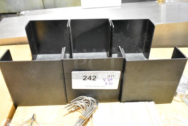 BRAND NEW SCRATCH AND DENT! Lot of Various Utensils Including Scissors, Tongs and Skewers and Black Poly Bin - Image 4 of 4