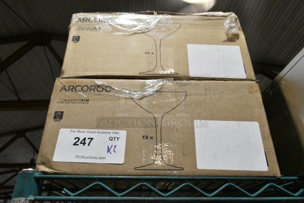 2 BRAND NEW SCRATCH AND DENT! Boxes of 12 Arcoroc V2761A Romeo 8 oz. Coupe Glass by Arc Cardinal. 2 Times Your Bid! - Image 2 of 4