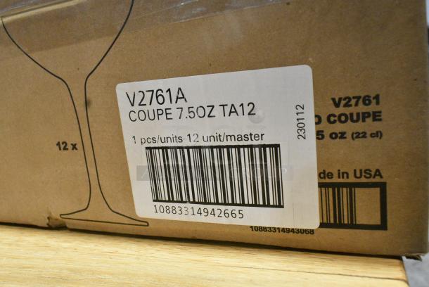 2 BRAND NEW SCRATCH AND DENT! Boxes of 12 Arcoroc V2761A Romeo 8 oz. Coupe Glass by Arc Cardinal. 2 Times Your Bid! - Image 4 of 4