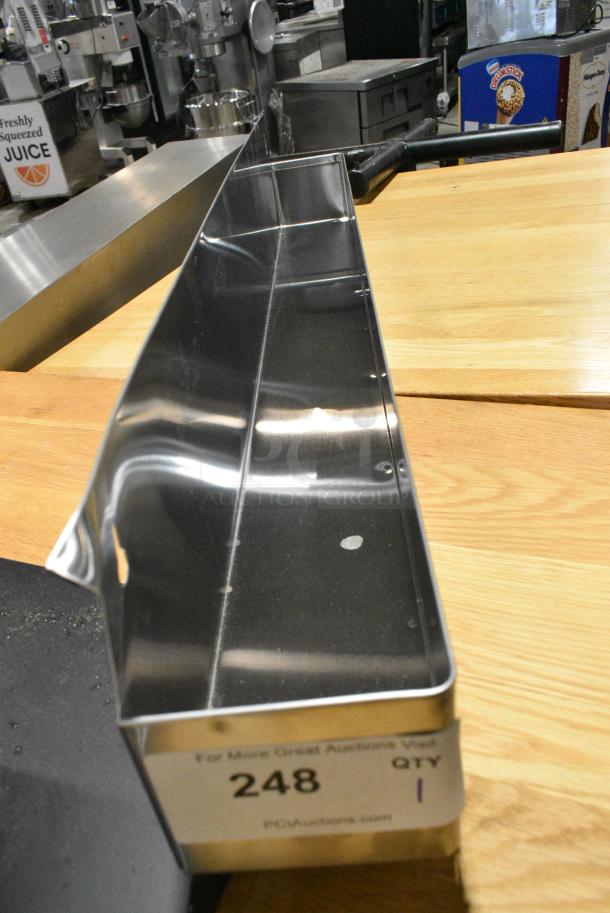 BRAND NEW SCRATCH AND DENT! Steelton 712B5536 Stainless Steel Single Tier Speed Rail - 36" - Image 3 of 4