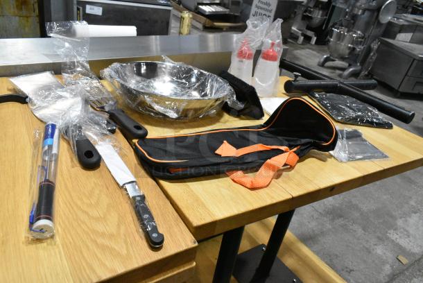 13 BRAND NEW SCRATCH AND DENT! Items Including Metal Bowl, Utensils and Black Bag. 13 Times Your Bid! - Image 2 of 4