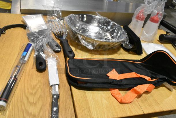 13 BRAND NEW SCRATCH AND DENT! Items Including Metal Bowl, Utensils and Black Bag. 13 Times Your Bid! - Image 4 of 4