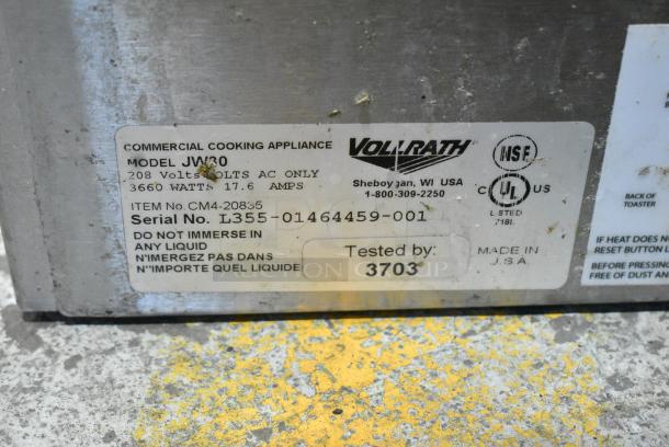 Vollrath JW30 Stainless Steel Commercial Electric Powered Cheese Melter. 208 Volts, 1 Phase. - Image 6 of 6