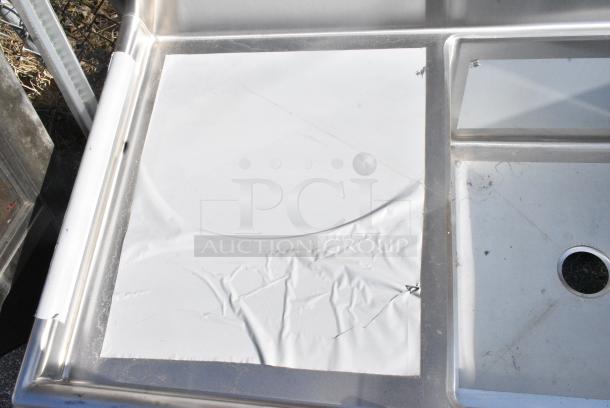 BRAND NEW SCRATCH AND DENT! Regency 600S1242424L Stainless Steel Single Bay Sink w/ Left Side Drain Board. No Legs. - Image 5 of 6