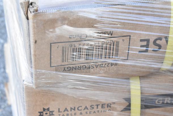 10 BRAND NEW SCRATCH AND DENT! 427BASEGRNGY Lancaster Table & Seating 110 lb. Gray Square Granite Umbrella Base. 10 Times Your Bid! - Image 3 of 4