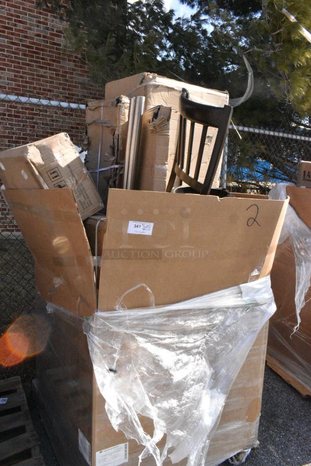 20 BRAND NEW SCRATCH AND DENT! Items Including 600B12136213 Regency 36" x 21" One Bowl Underbar Sink with (2) 13" Drainboards, 176CPDPM1BK DISPENSER CUP MODULAR SINGLE CAB BLACK ABS, BLK TRIM, 8-44OZ CUPS, 3493636CB Lancaster Table & Seating 36" x 36" Laminated Square Table Top Reversible Cherry / Black. 20 Times Your Bid! - Image 1 of 10