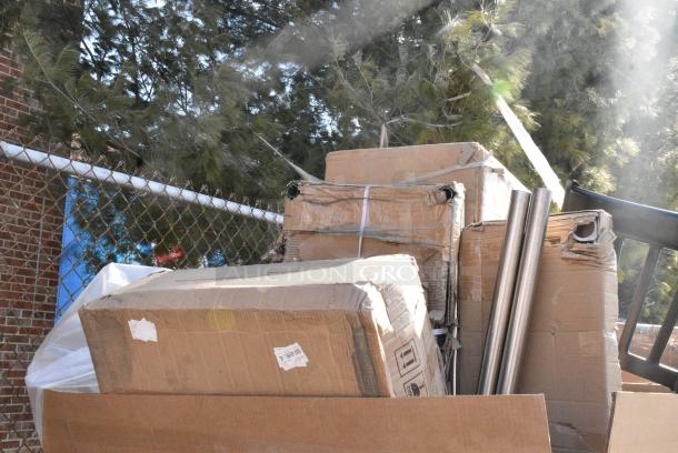 20 BRAND NEW SCRATCH AND DENT! Items Including 600B12136213 Regency 36" x 21" One Bowl Underbar Sink with (2) 13" Drainboards, 176CPDPM1BK DISPENSER CUP MODULAR SINGLE CAB BLACK ABS, BLK TRIM, 8-44OZ CUPS, 3493636CB Lancaster Table & Seating 36" x 36" Laminated Square Table Top Reversible Cherry / Black. 20 Times Your Bid! - Image 3 of 10