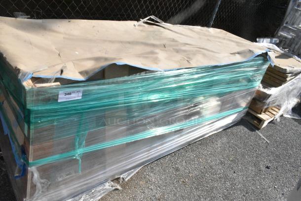 BRAND NEW IN CRATE! Regency 600DDTS384RT 16-Gauge 7' Soiled / Dirty Dish Table with 3-Compartment Sink - 16" x 20" x 14" Bowls - Right Drainboard. No Legs. - Image 1 of 4