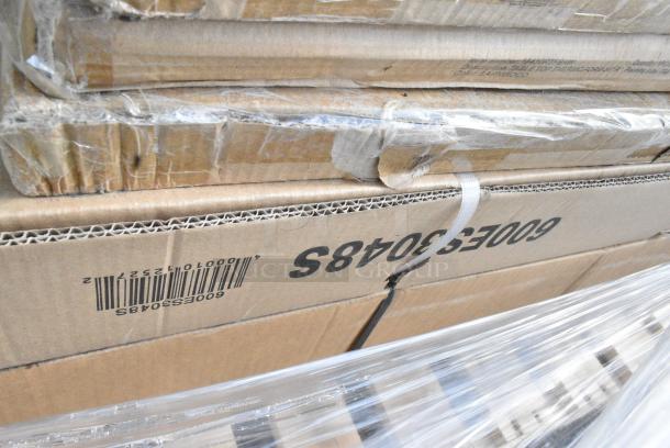 7 BRAND NEW SCRATCH AND DENT! Items Including 5 16430RTFBAW Lancaster Table & Seating 30" Round Thermo-Formed MDF Table Top with Barnwood Finish, 600ES3048S Regency 30" x 48" 16-Gauge Stainless Steel Equipment Stand with Undershelf. 7 Times Your Bid! - Image 8 of 8