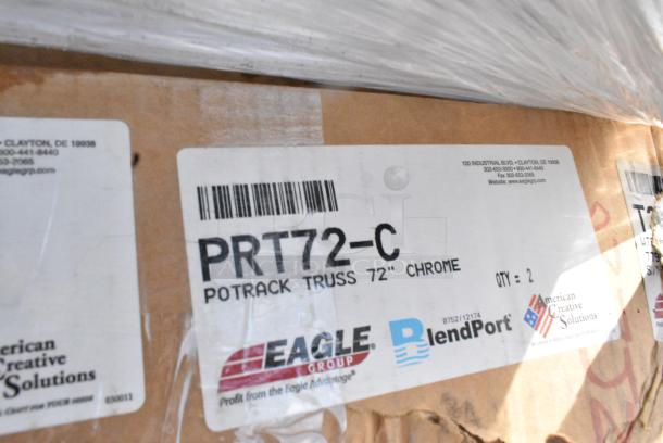10 BRAND NEW SCRATCH AND DENT! Items Including 600DI3141620 Regency 14" x 16" x 10" 20 Gauge Stainless Steel Three Compartment Drop-In Sink, 164TCOLRD437 Lancaster Table & Seating 37 1/2" x 4" Bar Height Table Base Column and Rod, 465B1872KE5 Steelton 18" x 72" NSF Black Epoxy 5-Shelf Kit with 72" Posts. 10 Times Your Bid! - Image 7 of 9