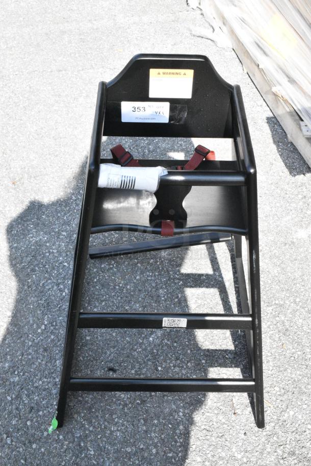 3 BRAND NEW SCRATCH AND DENT! Items Including Black High Chair, Metal Stool Frame and Wooden Bar Height Chair. 3 Times Your Bid! - Image 2 of 7