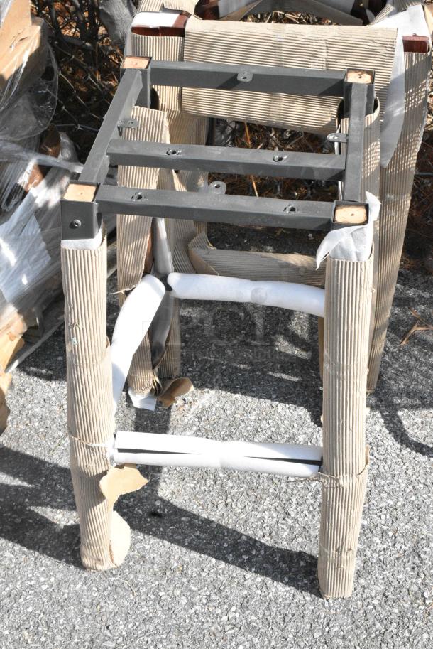 3 BRAND NEW SCRATCH AND DENT! Items Including Black High Chair, Metal Stool Frame and Wooden Bar Height Chair. 3 Times Your Bid! - Image 4 of 7