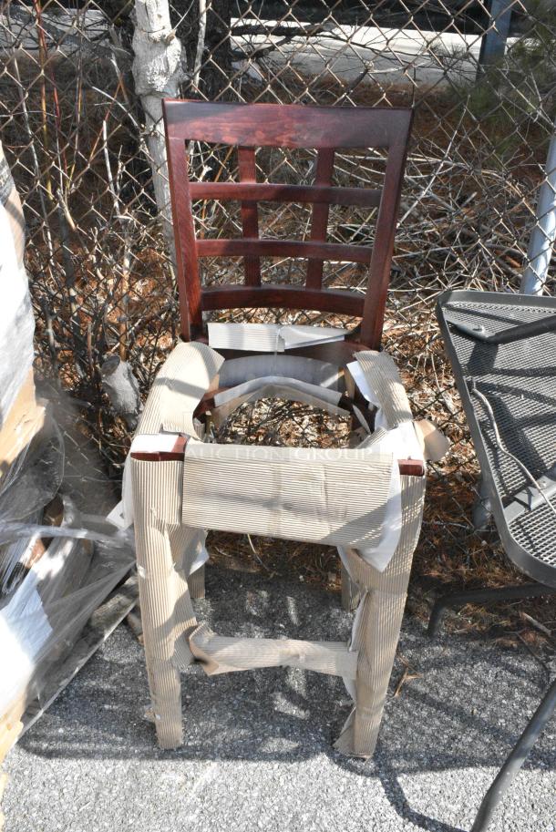 3 BRAND NEW SCRATCH AND DENT! Items Including Black High Chair, Metal Stool Frame and Wooden Bar Height Chair. 3 Times Your Bid! - Image 6 of 7