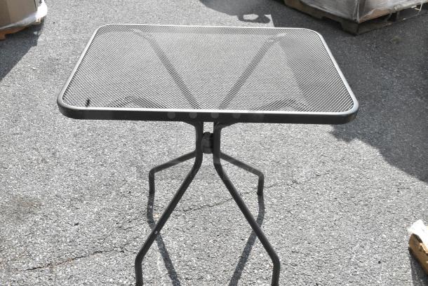 5 Black Metal Mesh Patio Tables. 5 Times Your Bid! - Image 1 of 5