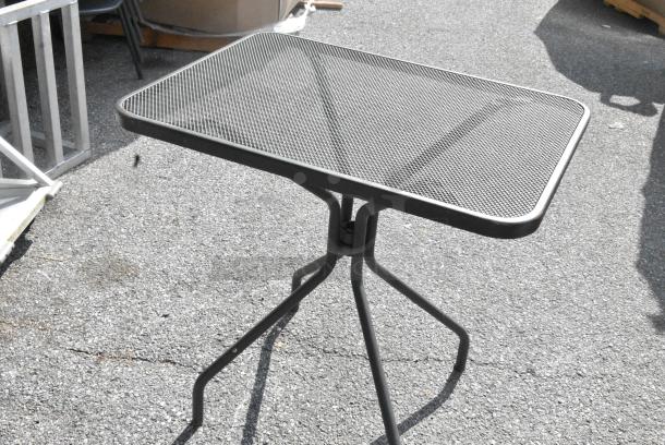 5 Black Metal Mesh Patio Tables. 5 Times Your Bid! - Image 3 of 5