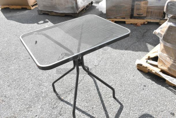 5 Black Metal Mesh Patio Tables. 5 Times Your Bid! - Image 4 of 5