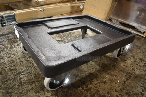 BRAND NEW SCRATCH AND DENT! Cambro Black Poly Dolly on Commercial Casters - Image 3 of 4