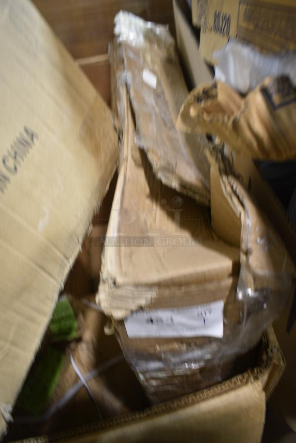 BRAND NEW SCRATCH AND DENT! Regency 600TSB3030S 30" x 30" 16-Gauge Stainless Steel Commercial Work Table with 4" Backsplash and Undershelf - Image 2 of 3