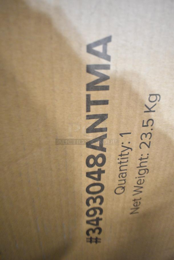 2 BRAND NEW SCRATCH AND DENT! Items Including Lancaster Table & Seating 3493048ANTMA Industrial 30" x 48" Solid Wood Live Edge Table Top with Rustic Mahogany Finish. 2 Times Your Bid! - Image 3 of 3