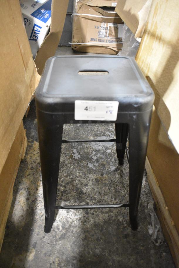 8 BRAND NEW SCRATCH AND DENT! Metal Bar Stool. 8 Times Your Bid! - Image 1 of 5