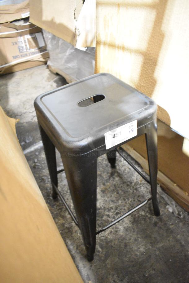 8 BRAND NEW SCRATCH AND DENT! Metal Bar Stool. 8 Times Your Bid! - Image 2 of 5