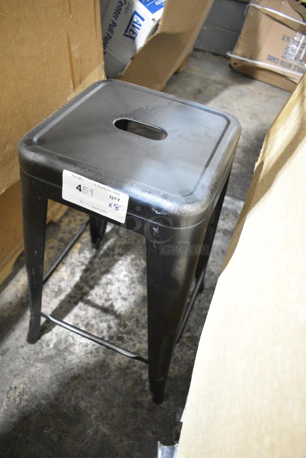 8 BRAND NEW SCRATCH AND DENT! Metal Bar Stool. 8 Times Your Bid! - Image 3 of 5