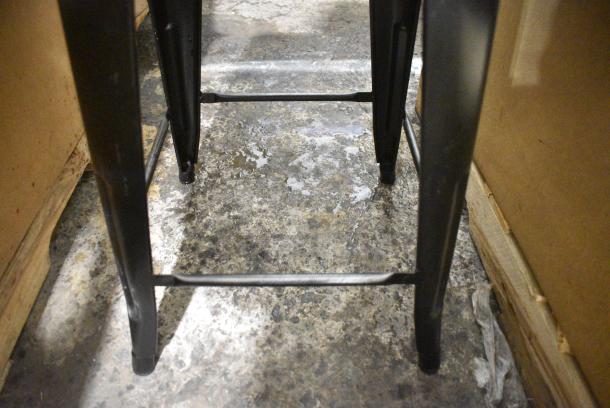 8 BRAND NEW SCRATCH AND DENT! Metal Bar Stool. 8 Times Your Bid! - Image 4 of 5