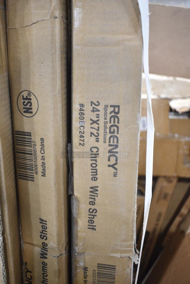 2 BRAND NEW SCRATCH AND DENT! Box of 2 Regency 460EC2472 24" x 72" NSF Chrome Wire Shelf. 2 Times Your Bid! - Image 2 of 2