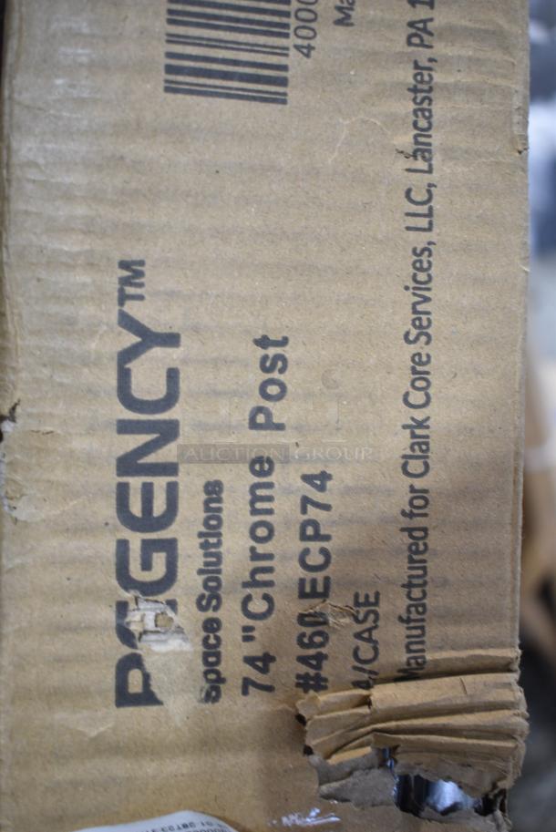 5 BRAND NEW SCRATCH AND DENT! Boxes of 4 Regency 460EGP74 Regency 74" NSF Green Epoxy Post. 5 Times Your Bid! - Image 7 of 7