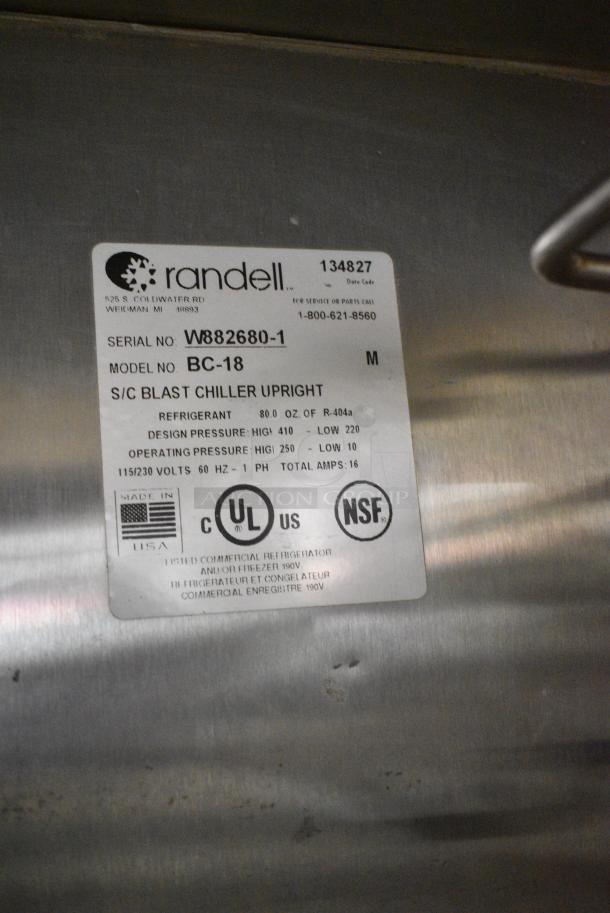 Randell BC-18 Stainless Steel Commercial Blast Chiller w/ 4 Probes. 115/230 Volts, 1 Phase. - Image 6 of 7