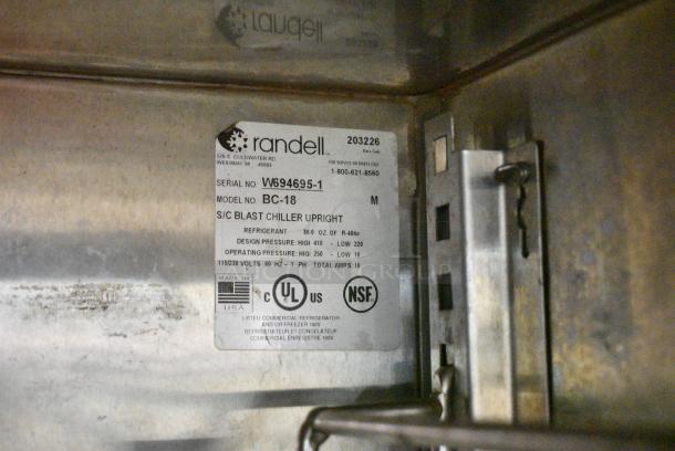 Randell BC-18 Stainless Steel Commercial Blast Chiller. 115/230 Volts, 1 Phase. - Image 5 of 5