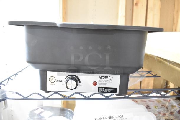 Acopa 407BECFW Metal Countertop Food Warmer. 120 Volts, 1 Phase.  Does Not Have Power Cord - Image 1 of 5