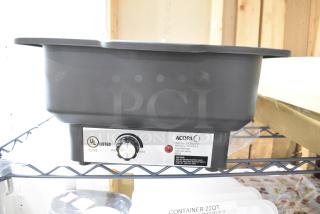 Acopa 407BECFW Metal Countertop Food Warmer. 120 Volts, 1 Phase.  Does Not Have Power Cord