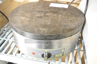 Sodir Equipex 350FE Stainless Steel Commercial Countertop Electric Powered Crepe Maker. 120 Volts, 1 Phase.