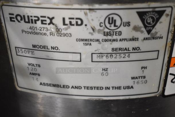 Sodir Equipex 350FE Stainless Steel Commercial Countertop Electric Powered Crepe Maker. 120 Volts, 1 Phase. - Image 4 of 5