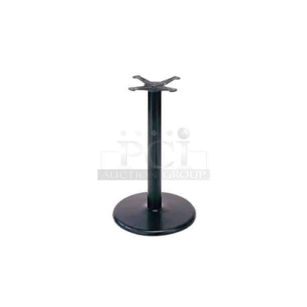 BRAND NEW! G & A Commercial Black Cast Iron 18" Round Table Base! With 3" Column! With Foot Ring! Model: BH18! - Image 1 of 1