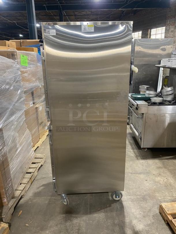 NEW! SCRATCH-N-DENT! Cres-Cor Commercial Stainless Steel Electric Powered Insulated Half-Door Full Height Heated Holding/Proofing Cabinet! With Deluxe Upper & Lower Compartment Controls! With Built In Pan Holding Racks! Model: 1000-HH-SS-2DX SN: HCC-J000642961-002! 120V 1 Phase! On Casters! - Image 2 of 11
